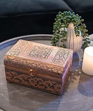 Cottage Garden Moroccan Copper Tone Metal Stamped