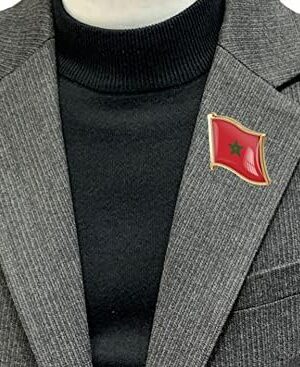 Moroccan Flag Pin Badge